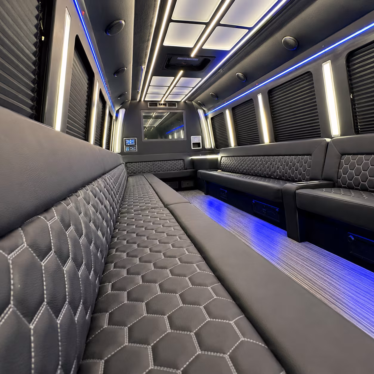 party buses for the bridal party pickup and the after party ride home